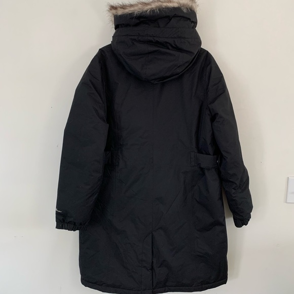 Eddie Bauer L Waterproof WeatherEdge Down Stadium Coat Black New No Tag - Picture 3 of 16